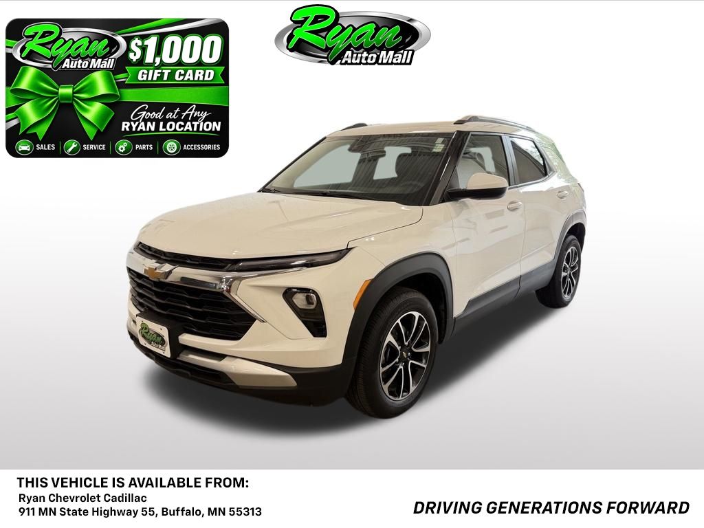 Summit White 2025 Chevrolet Trailblazer SUV / Crossover Four-Wheel Drive 9-Speed Automatic