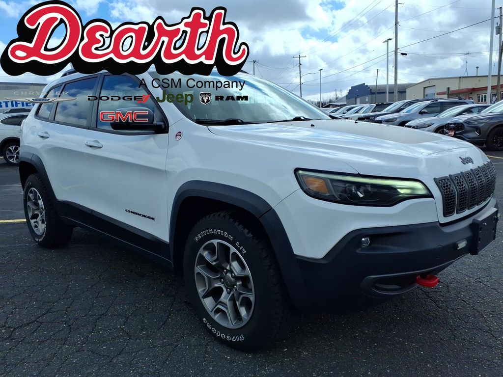 Bright White Clearcoat 2020 Jeep Cherokee Trailhawk 4WD SUV / Crossover Four-Wheel Drive 9-Speed Automatic