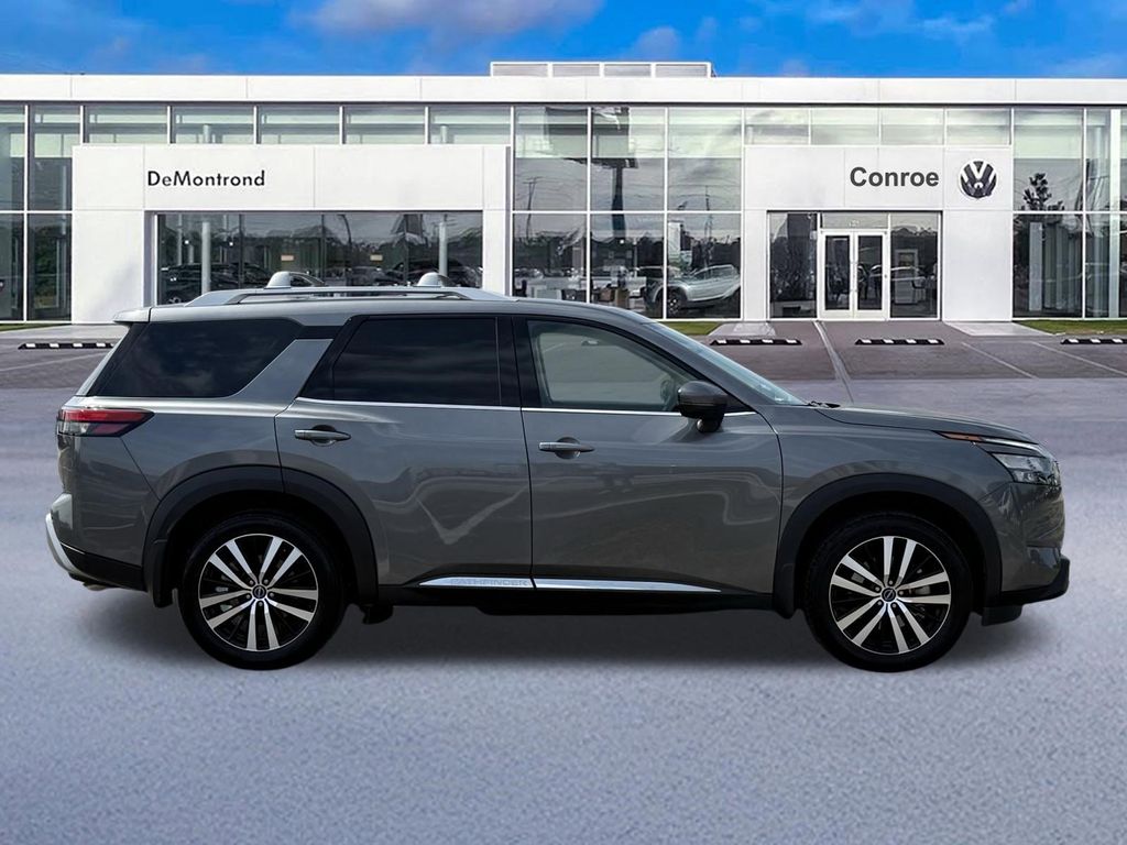 2025 Nissan Pathfinder Platinum Gray at Texan Dodge Chrysler Jeep Ram