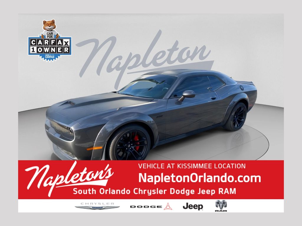 Gray (Granite Crystal Metallic Clearcoat) 2022 Dodge Challenger Coupe Rear-Wheel Drive 8-Speed Automatic