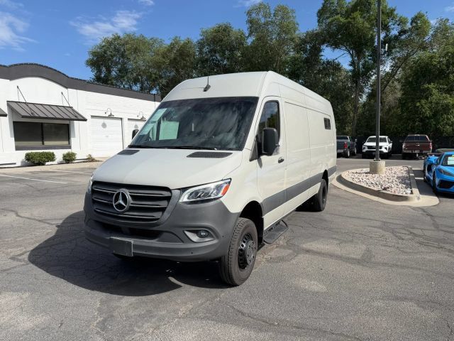 Gray 2022 Mercedes-Benz Sprinter Cargo Van Four-Wheel Drive 7-Speed Automatic