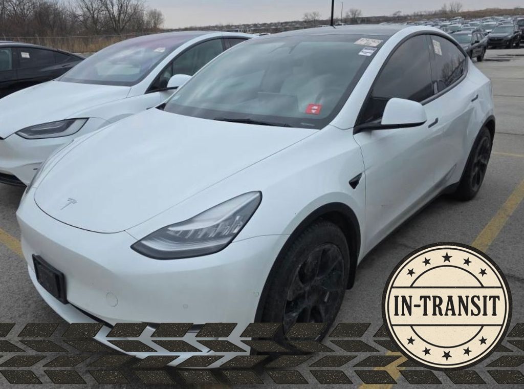 Pearl White Multi-Coat 2021 Tesla Model Y Long Range AWD SUV / Crossover All-Wheel Drive 1-Speed Automatic