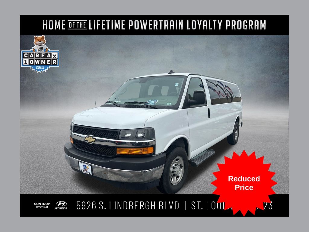 Summit White 2023 Chevrolet Express 3500 LT Extended RWD Van Rear-Wheel Drive 8-Speed Automatic Overdrive