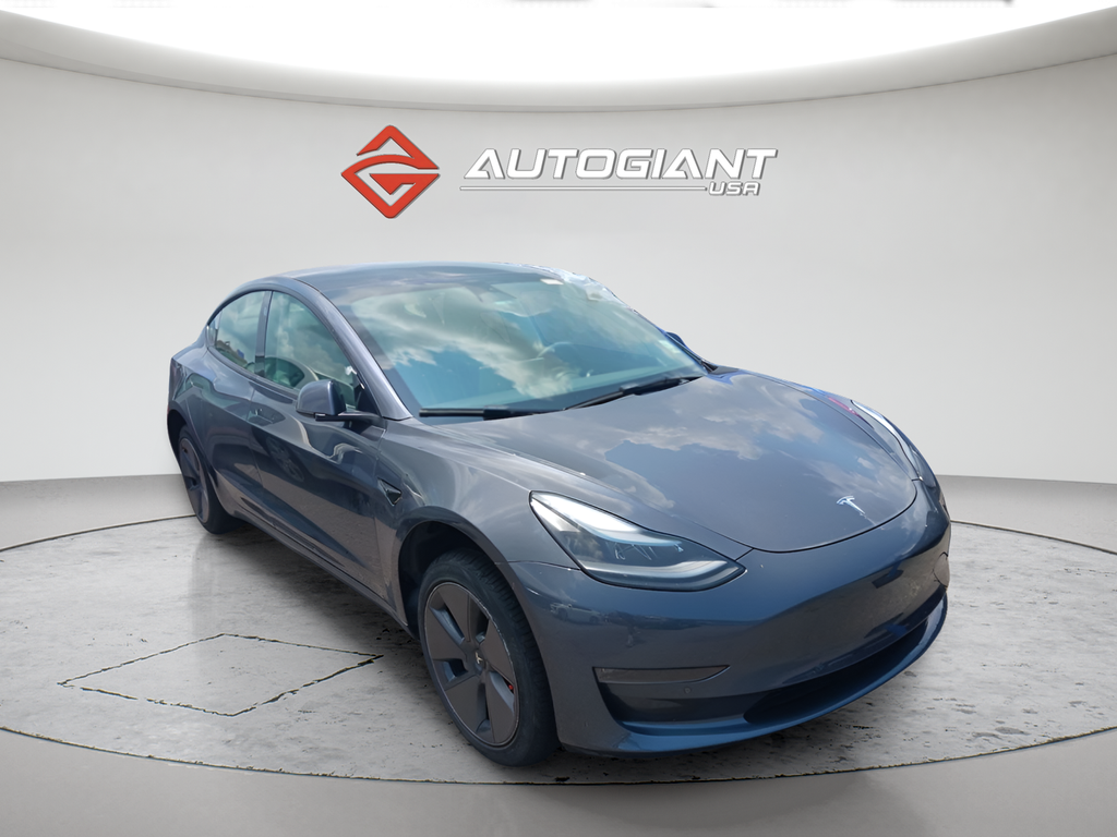 Midnight Silver Metallic 2022 Tesla Model 3 Sedan All-Wheel Drive 1-Speed Automatic