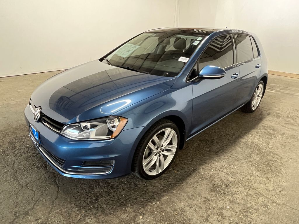 Silk Blue Metallic 2017 Volkswagen Golf Hatchback Front-Wheel Drive 6-Speed Automatic