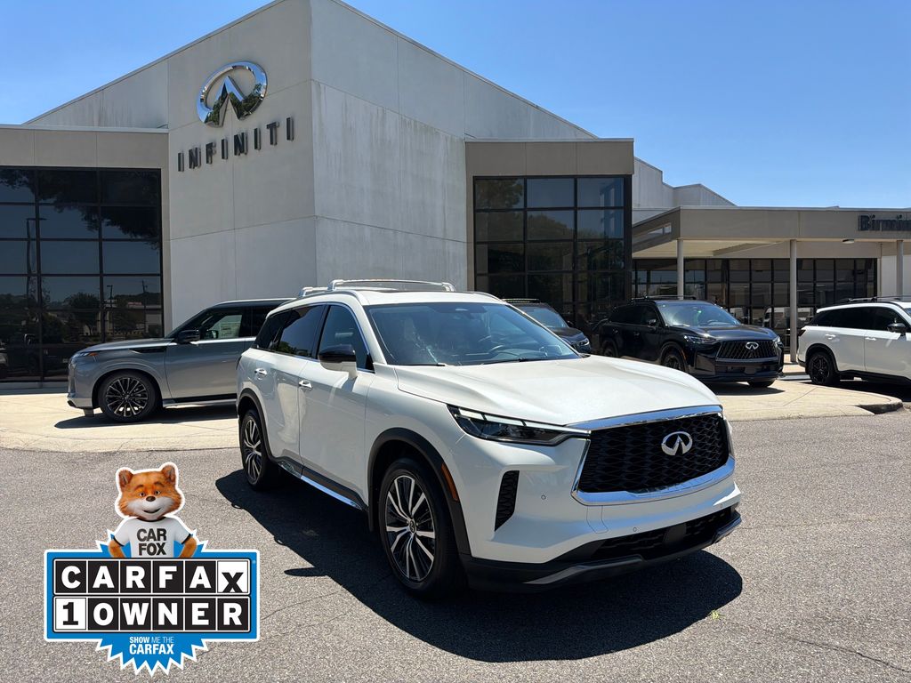 Majestic White 2025 INFINITI QX60 Sensory AWD SUV / Crossover All-Wheel Drive 9-Speed Automatic