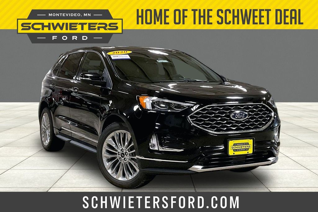 Black 2020 Ford Edge SUV / Crossover All-Wheel Drive 8-Speed Automatic
