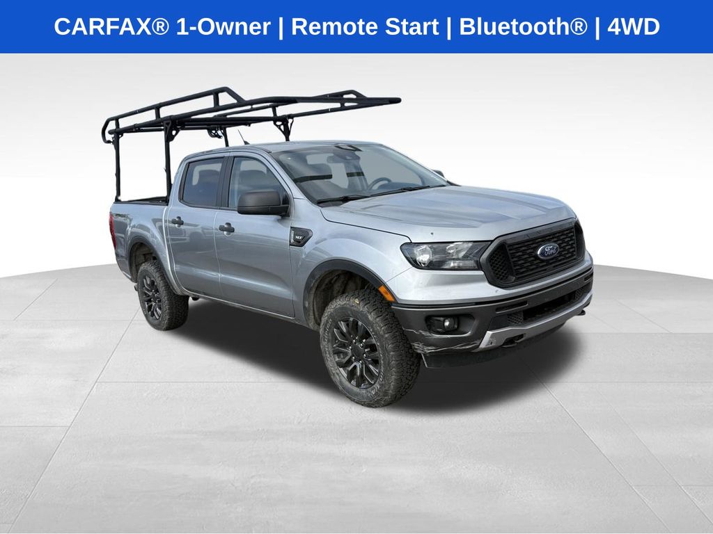 Iconic Silver Metallic 2023 Ford Ranger XLT SuperCrew 4WD Pickup Truck Four-Wheel Drive Automatic