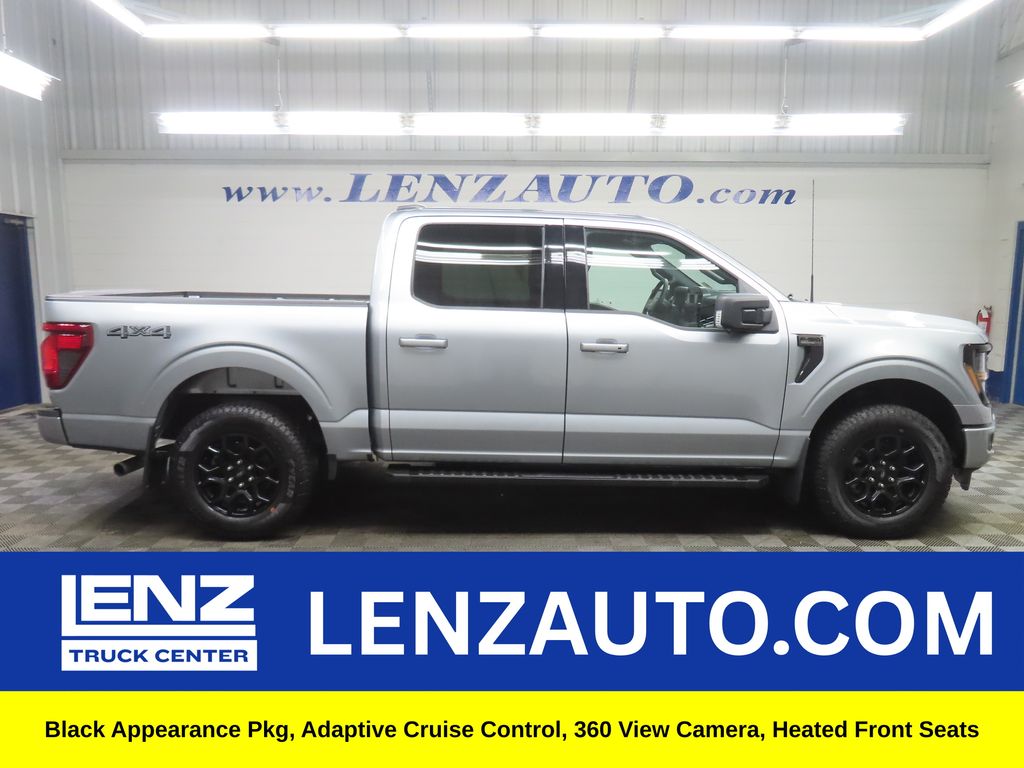 Iconic Silver Metallic 2025 Ford F-150 XLT SuperCrew 4WD Pickup Truck Four-Wheel Drive Automatic