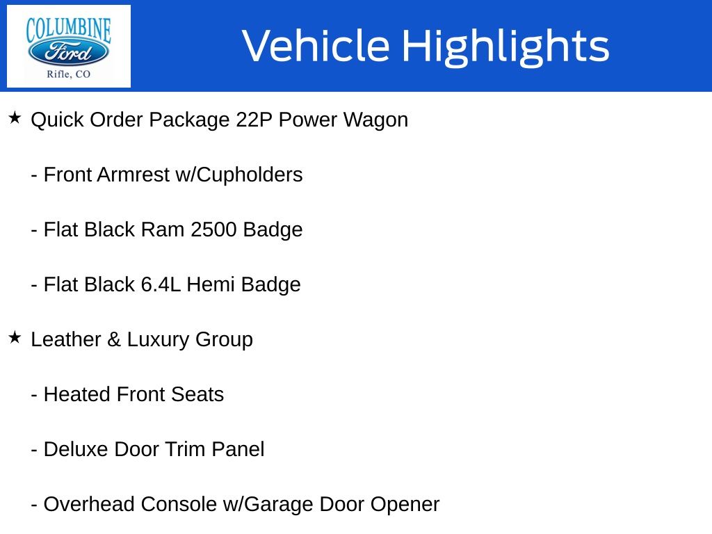 Gray (Granite Crystal Metallic Clearcoat) 2017 RAM 2500 Power Wagon Crew Cab 4WD Pickup Truck Four-Wheel Drive 6-Speed Automatic