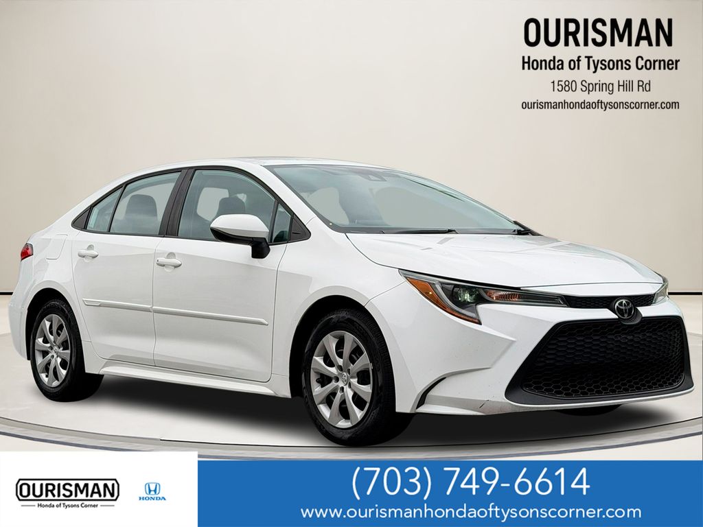 Super White 2020 Toyota Corolla Sedan Front-Wheel Drive Continuously Variable Transmission
