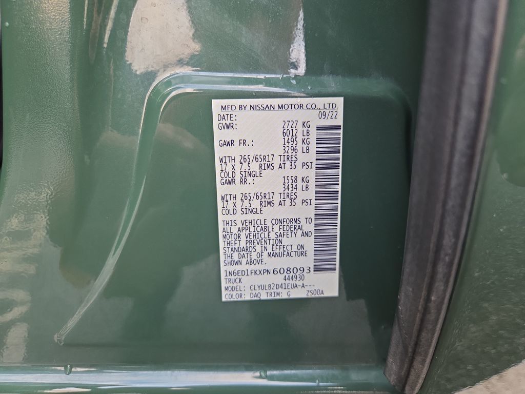 used 2023 Nissan Frontier car, priced at $30,990