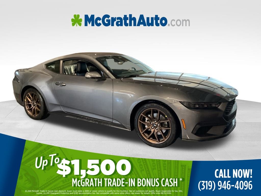 Carbonized Gray Metallic 2026 Ford Mustang Coupe Rear-Wheel Drive Automatic
