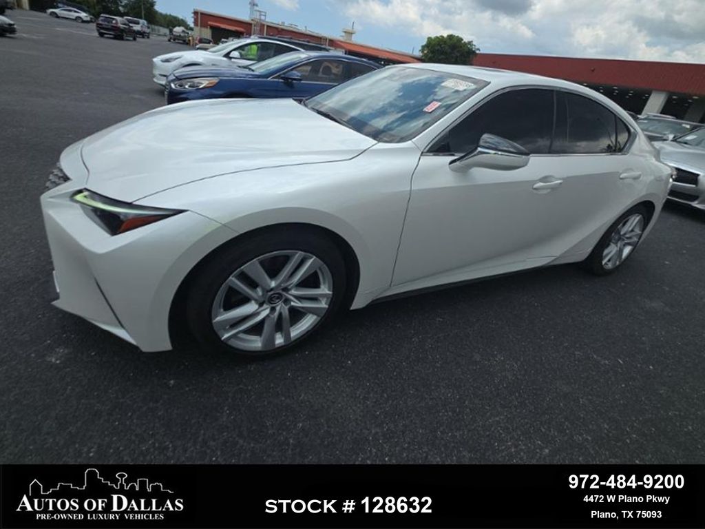 White Pearl 2023 Lexus IS Sedan Rear-Wheel Drive 8-Speed Automatic