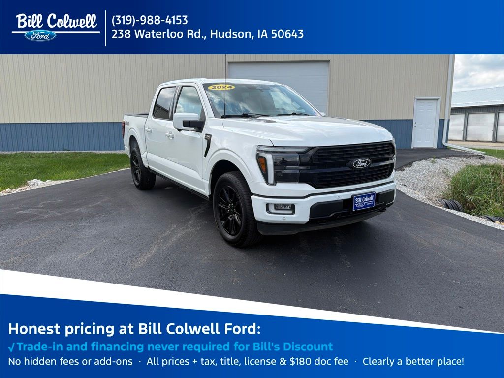 Star White Metallic Tri-Coat 2024 Ford F-150 Pickup Truck Four-Wheel Drive Automatic