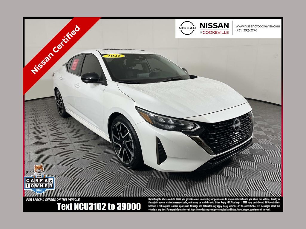 Aspen White 2025 Nissan Sentra Sedan Front-Wheel Drive Continuously Variable Transmission
