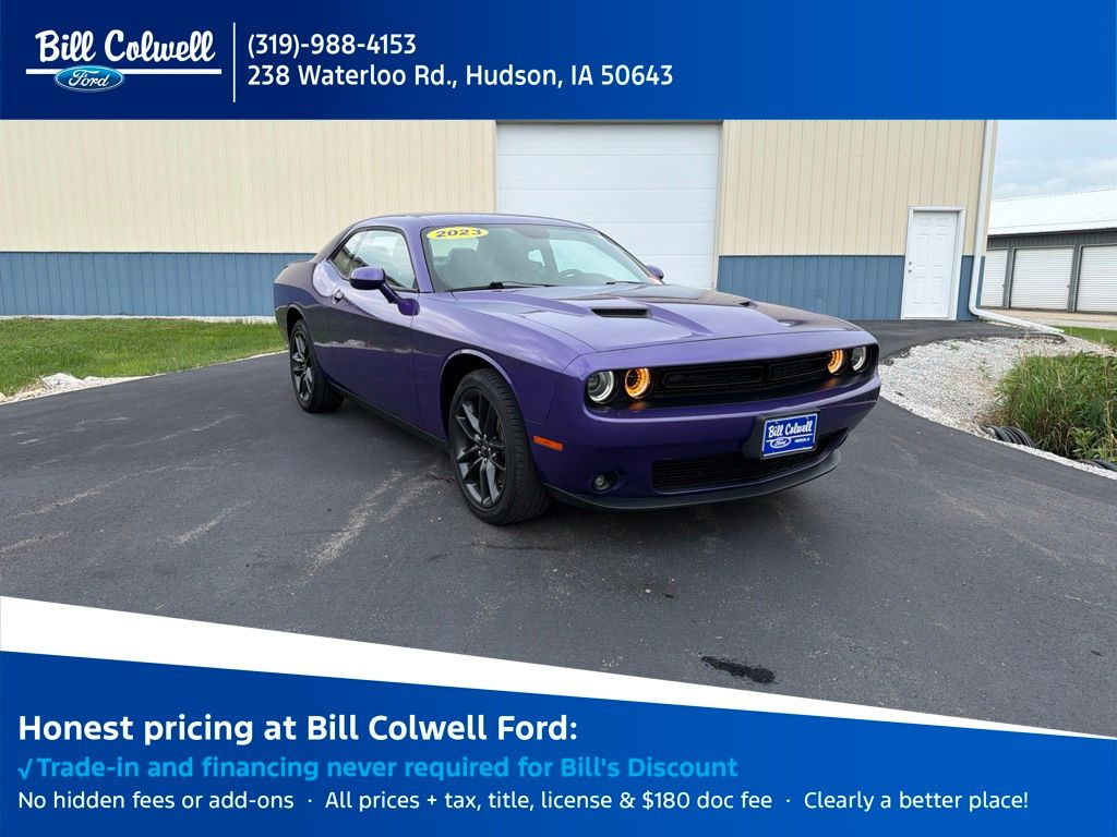 Purple (Plum Crazy Pearlcoat) 2023 Dodge Challenger Coupe All-Wheel Drive 8-Speed Automatic