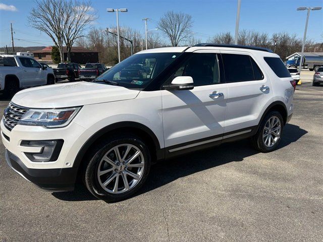 White Platinum Clearcoat Metallic 2017 Ford Explorer Limited AWD SUV / Crossover All-Wheel Drive 6-Speed Automatic