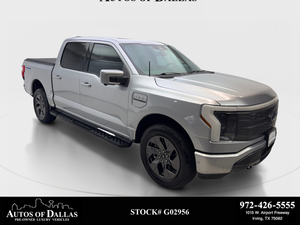 Silver Metallic 2022 Ford F-150 Lightning Pickup Truck All-Wheel Drive Automatic