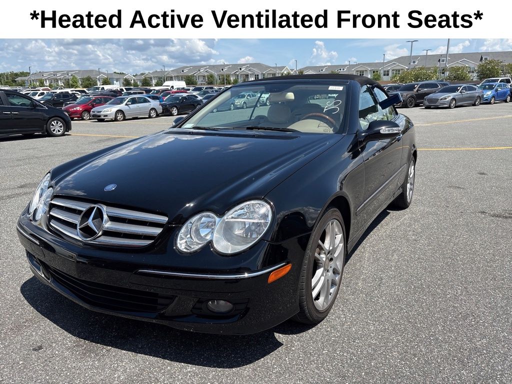 Black 2009 Mercedes-Benz CLK 350 Cabriolet Convertible Rear-Wheel Drive 7-Speed Automatic
