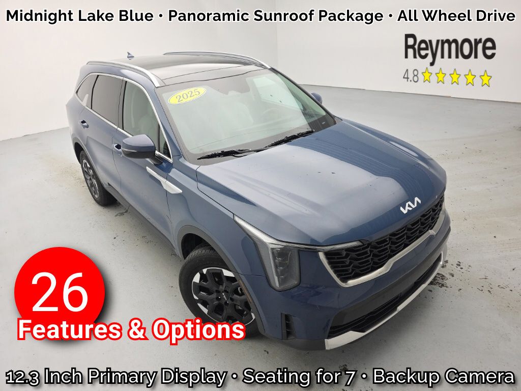 Midnight Lake Blue 2025 Kia Sorento SUV / Crossover All-Wheel Drive 8-Speed Automatic