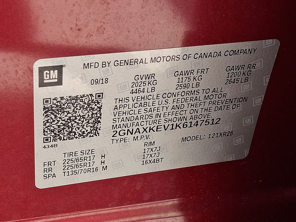 2019 Chevrolet Equinox LT Red at Audi Porsche Sewickley
