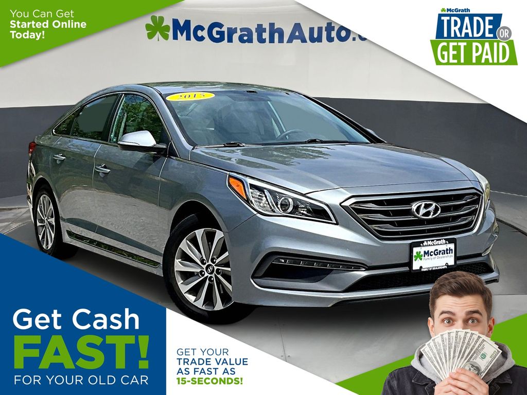 Shale Gray Metallic 2015 Hyundai Sonata Sport FWD Sedan Front-Wheel Drive 6-Speed Automatic