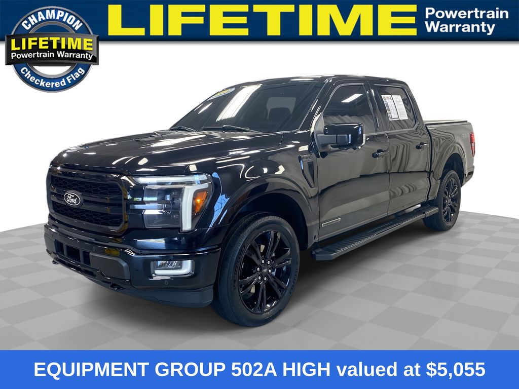 Black Metallic 2024 Ford F-150 Pickup Truck Four-Wheel Drive Automatic
