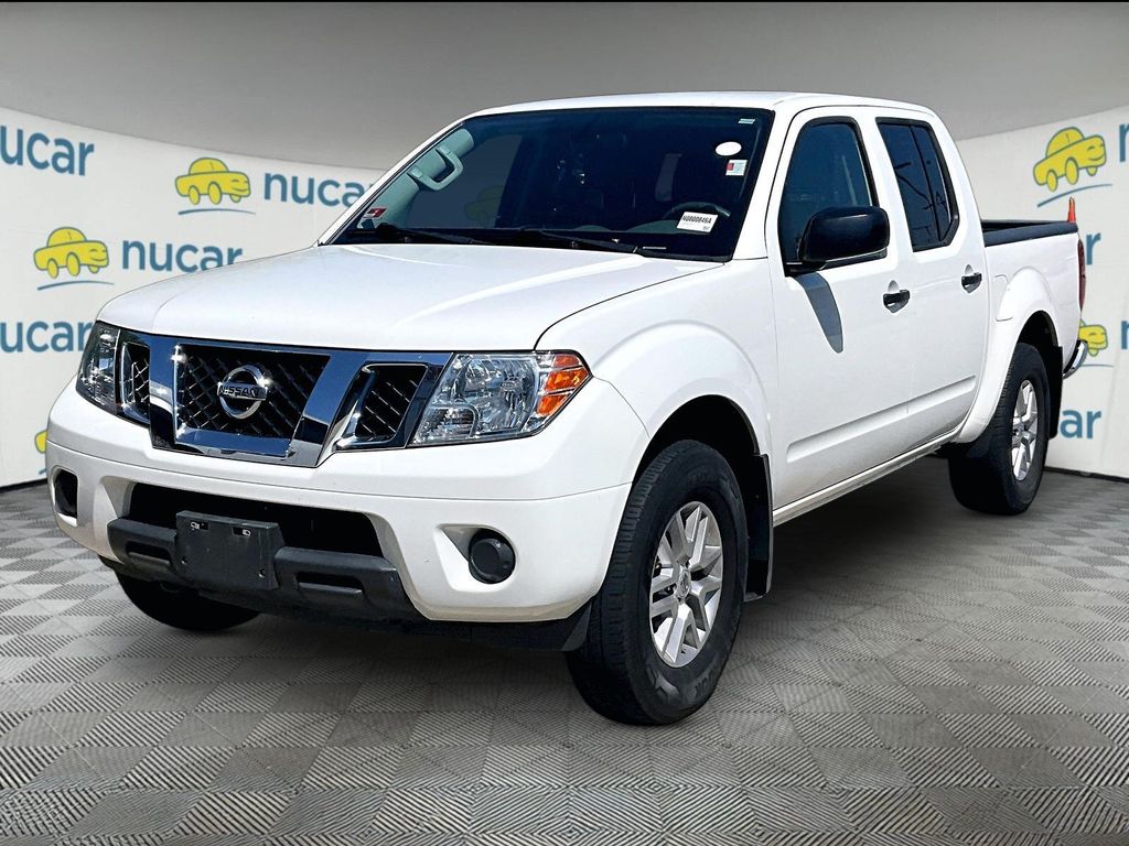 Glacier White 2019 Nissan Frontier Pickup Truck Four-Wheel Drive 5-Speed Automatic Overdrive