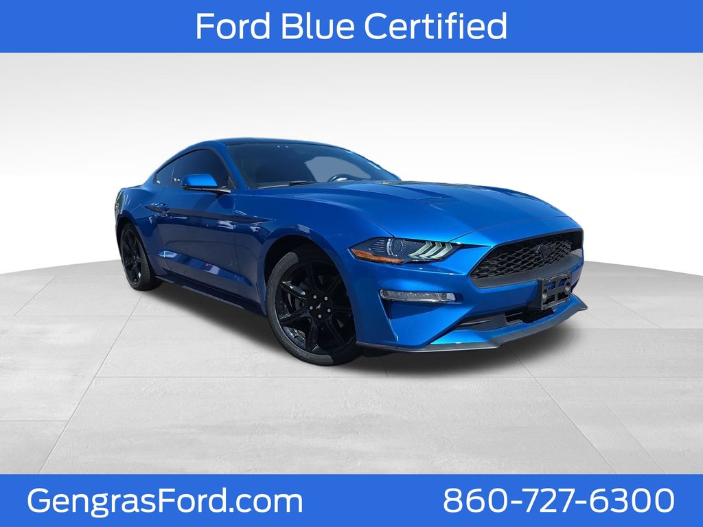 Blue Metallic 2020 Ford Mustang EcoBoost Premium Coupe RWD Coupe Rear-Wheel Drive Automatic