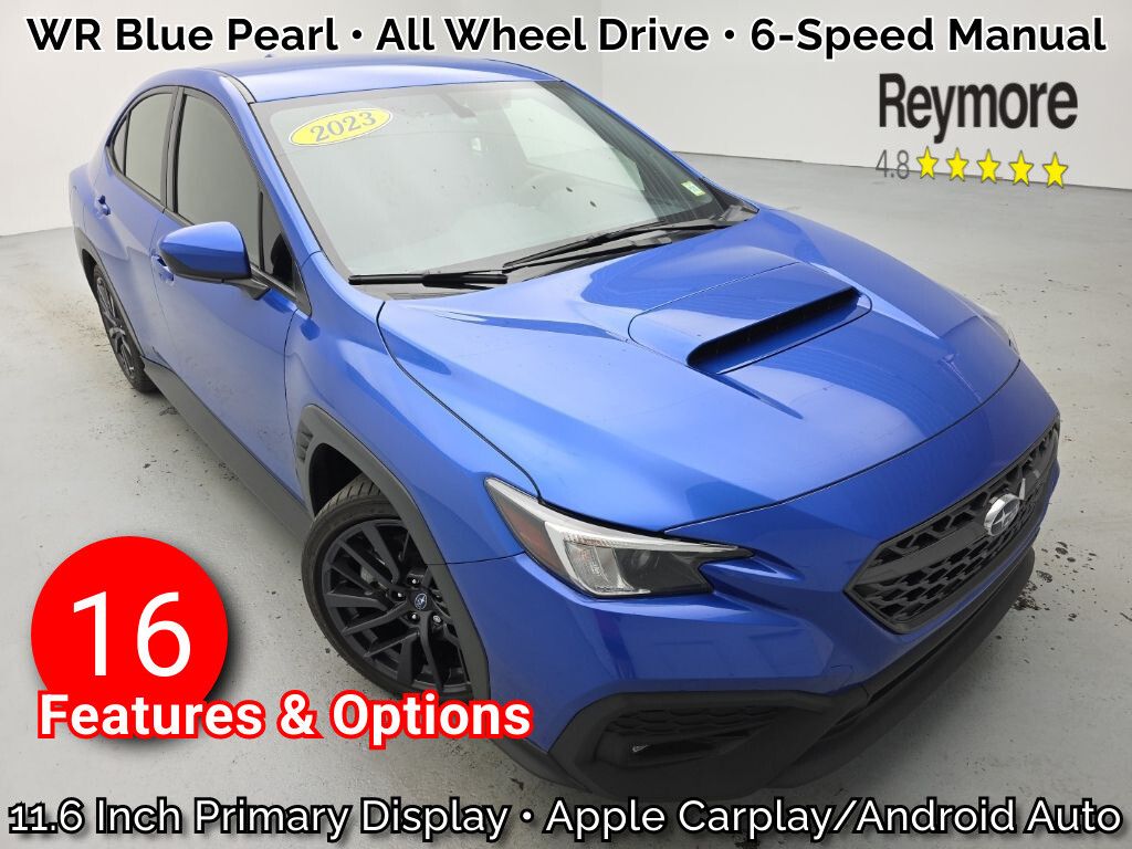 WR Blue Pearl 2023 Subaru WRX Sedan All-Wheel Drive 6-Speed Manual