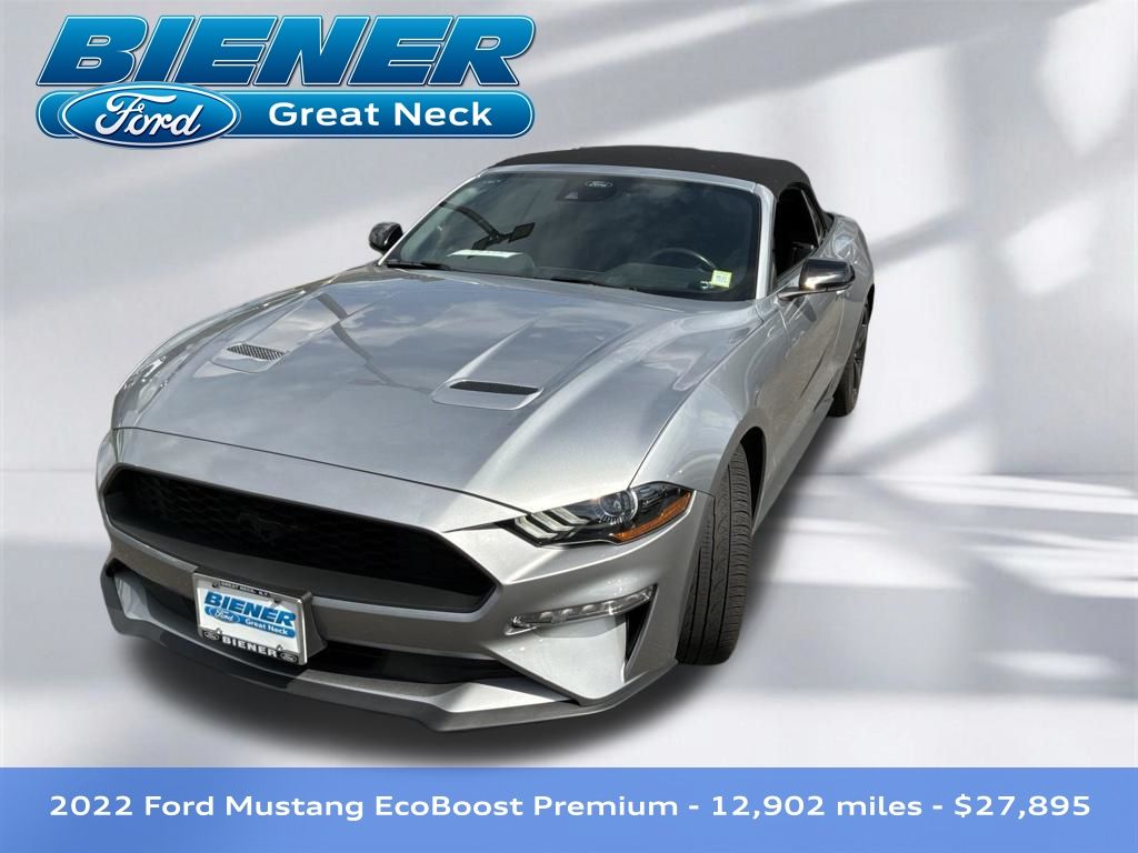 Silver Metallic 2022 Ford Mustang Convertible Rear-Wheel Drive Automatic
