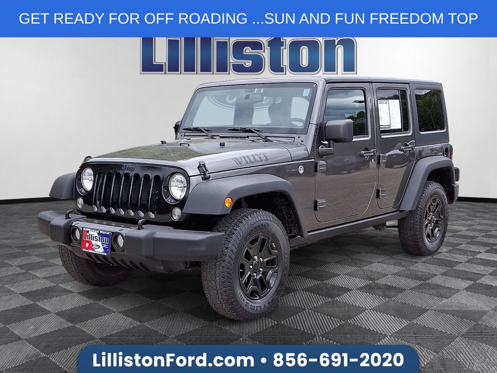 Gray (Granite Crystal Metallic Clearcoat) 2018 Jeep Wrangler JK Unlimited Willys Wheeler 4WD SUV / Crossover Four-Wheel Drive 5-Speed Automatic