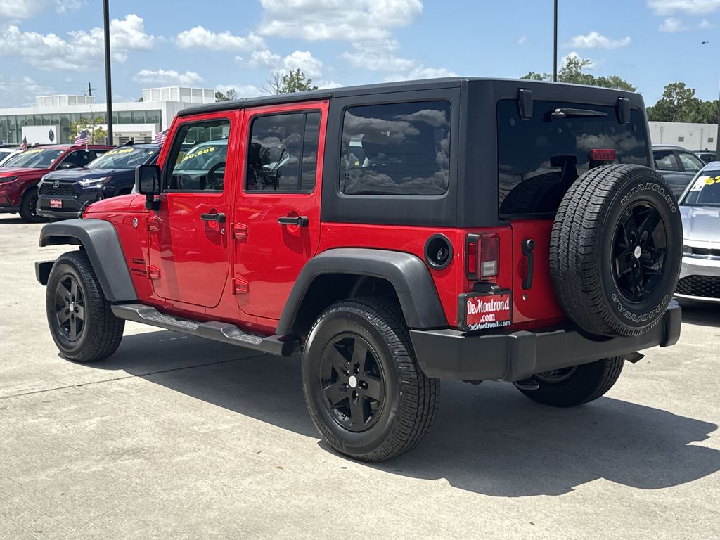 2018 Jeep Wrangler JK Unlimited Sport Red at North Houston Mitsubishi