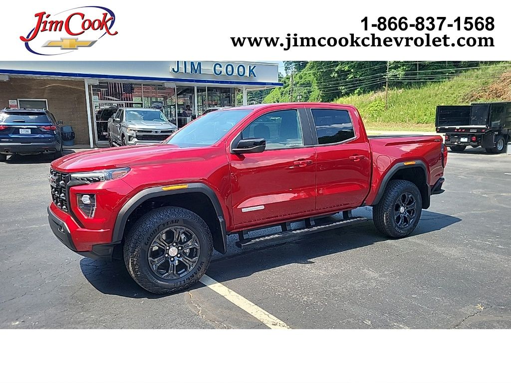 Volcanic Red Tintcoat 2024 GMC Canyon Pickup Truck Four-Wheel Drive 8-Speed Automatic