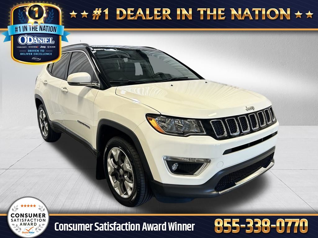 White Clearcoat 2019 Jeep Compass SUV / Crossover Four-Wheel Drive 9-Speed Automatic