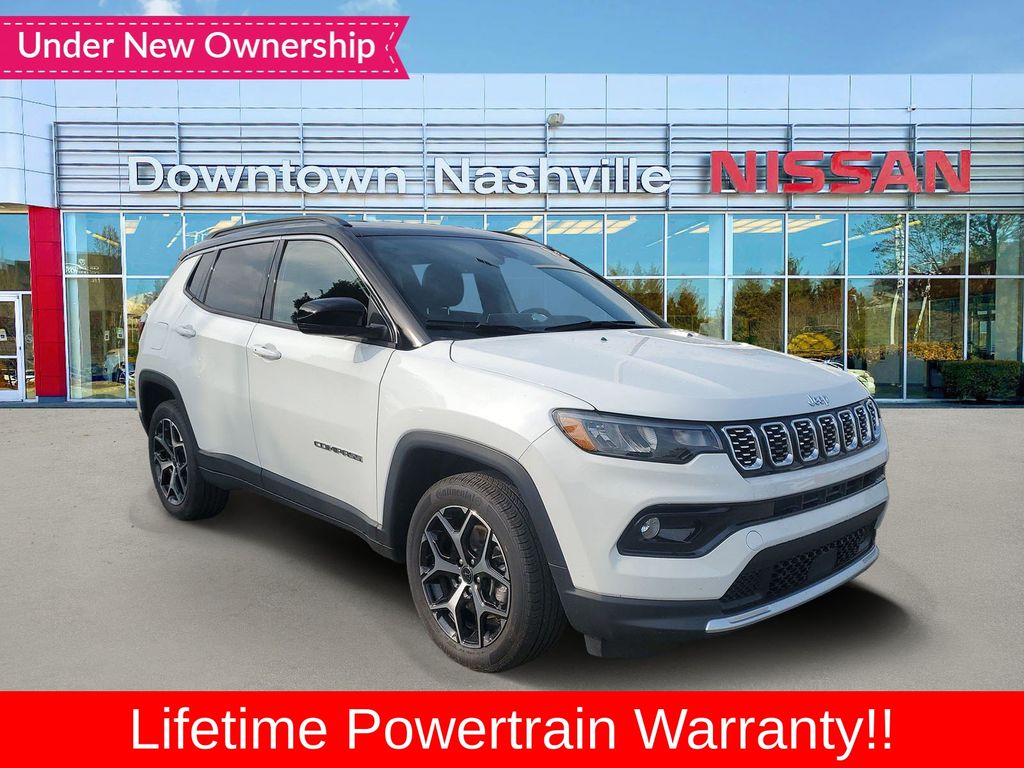 Bright White Clearcoat 2025 Jeep Compass SUV / Crossover Four-Wheel Drive 8-Speed Automatic