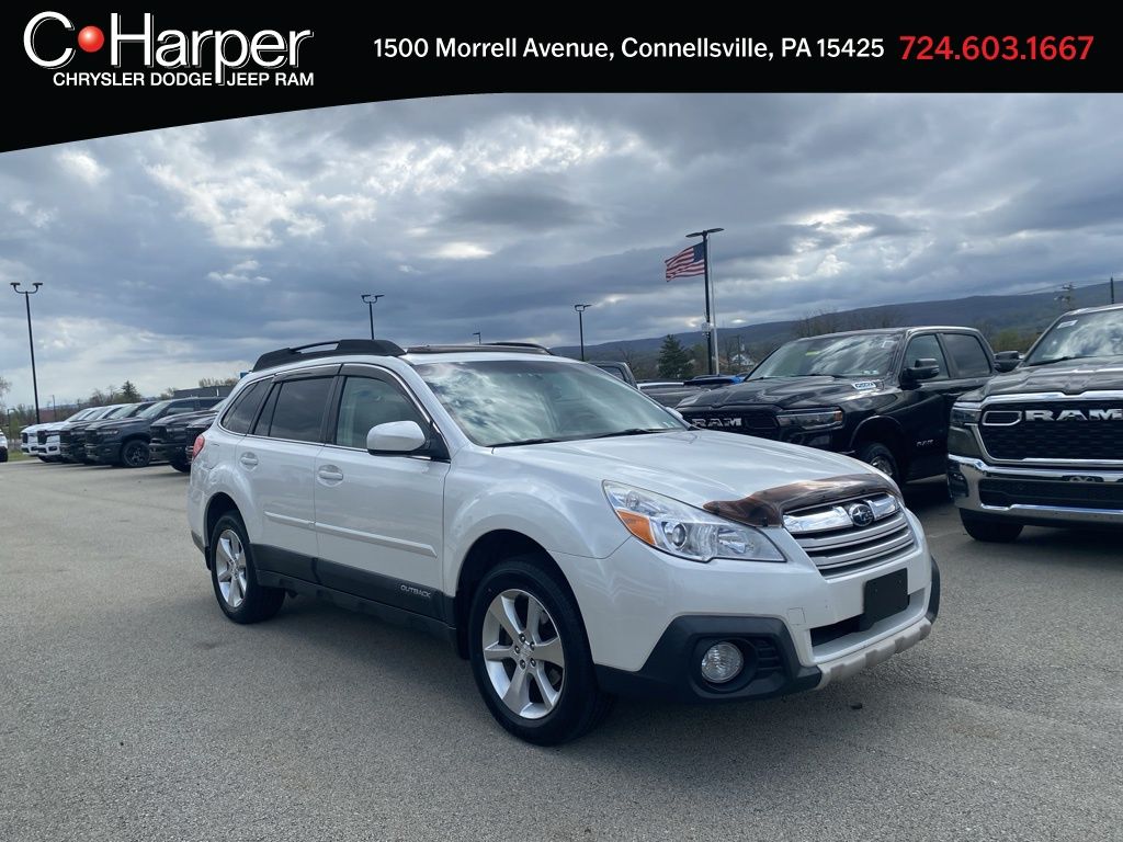 Satin White Pearl 2014 Subaru Outback 2.5i Limited Wagon All-Wheel Drive Continuously Variable Transmission