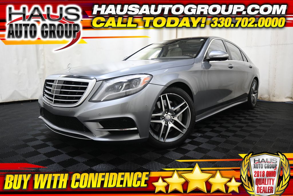 Palladium Silver Metallic 2015 Mercedes-Benz S-Class Sedan Rear-Wheel Drive 7-Speed Automatic