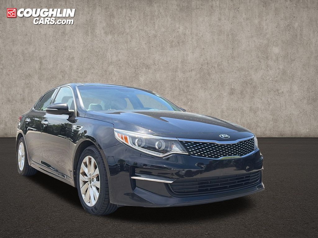 Ebony Black 2016 Kia Optima EX Sedan Front-Wheel Drive 6-Speed Automatic