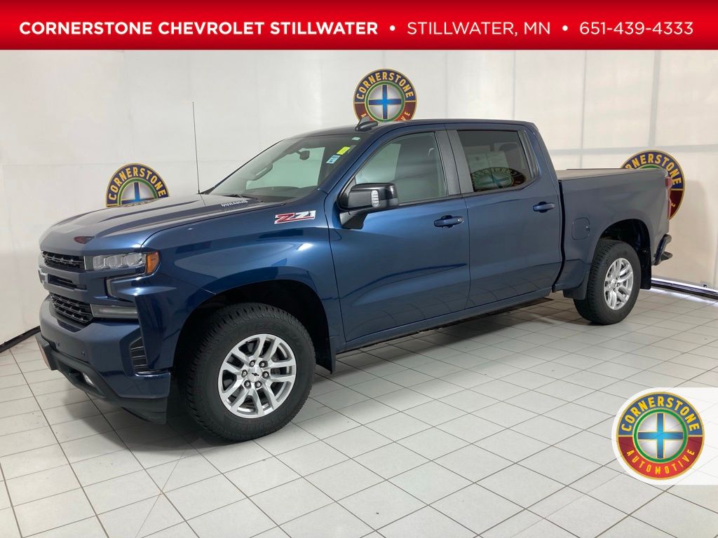 Northsky Blue Metallic 2020 Chevrolet Silverado 1500 Pickup Truck Four-Wheel Drive Automatic