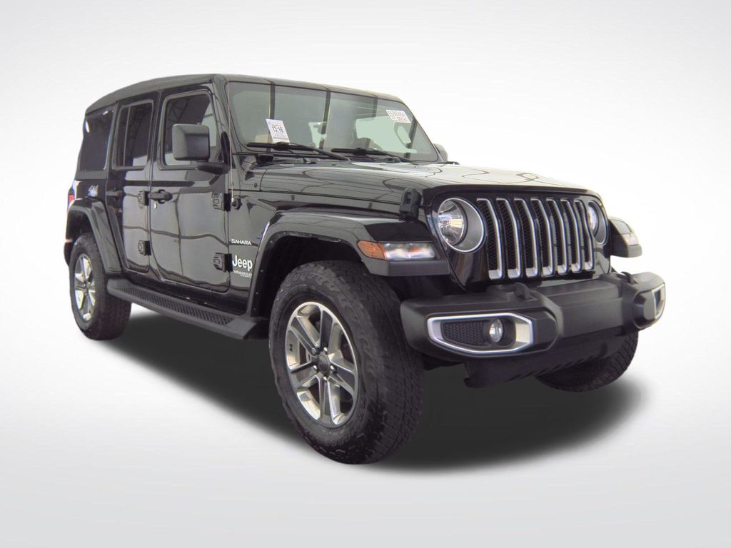 Used 2022 Black Jeep Unlimited Sahara image 3