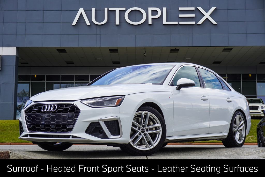 White 2024 Audi A4 Sedan All-Wheel Drive 7-Speed Automatic