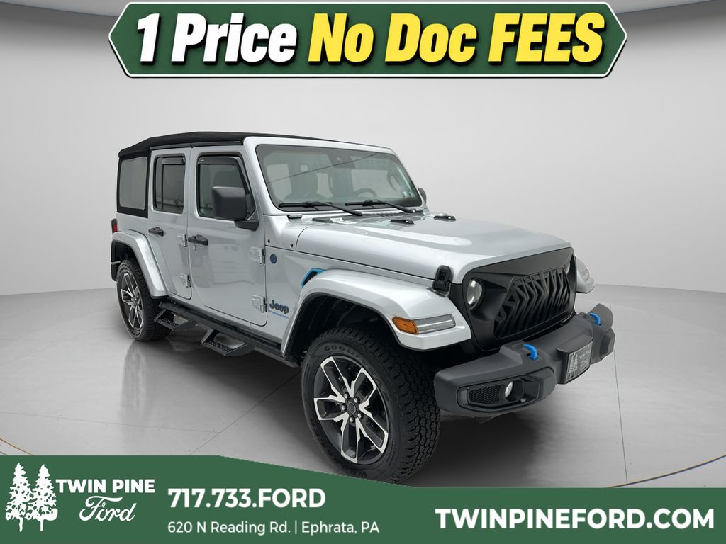 Silver Zynith Clearcoat 2024 Jeep Wrangler 4xe SUV / Crossover Four-Wheel Drive 8-Speed Automatic