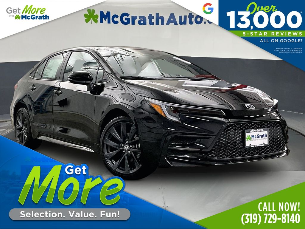Midnight Blackmetallic 2026 Toyota Corolla Sedan Front-Wheel Drive Continuously Variable Transmission