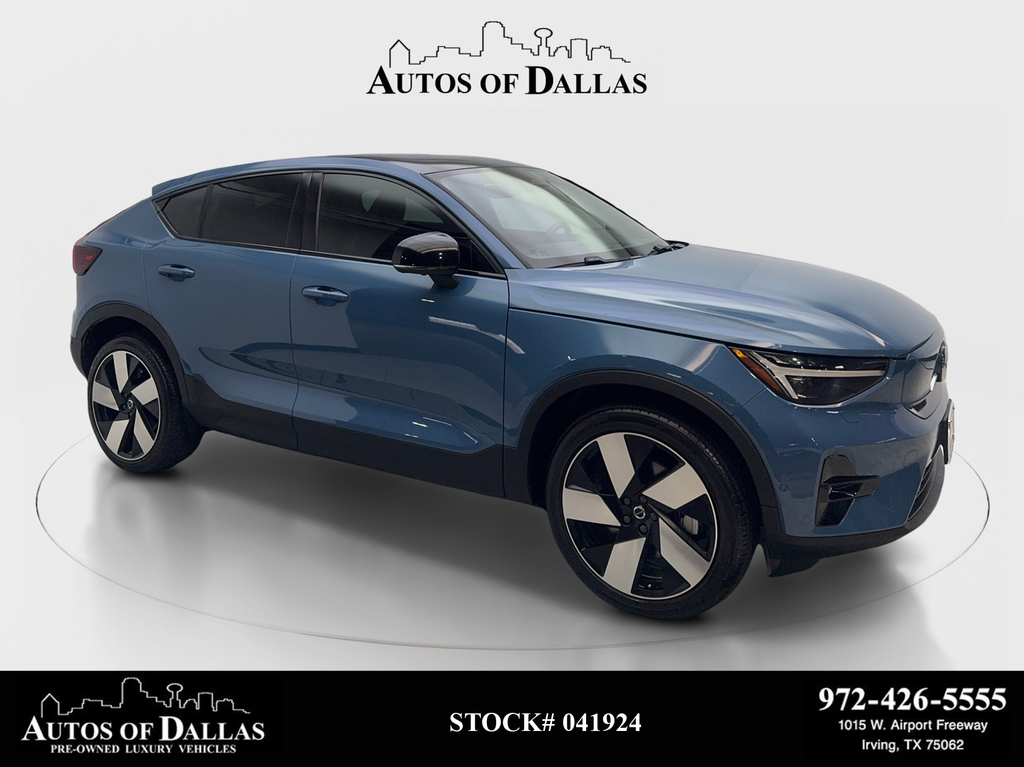 Blue Metallic 2023 Volvo C40 Recharge SUV / Crossover All-Wheel Drive 1-Speed Automatic