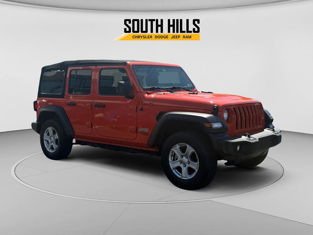2019 Jeep Wrangler Unlimited Sport S Orange at South Hills CDJR