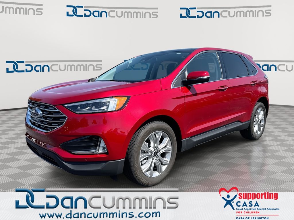 Red Metallic 2023 Ford Edge SUV / Crossover All-Wheel Drive 8-Speed Automatic