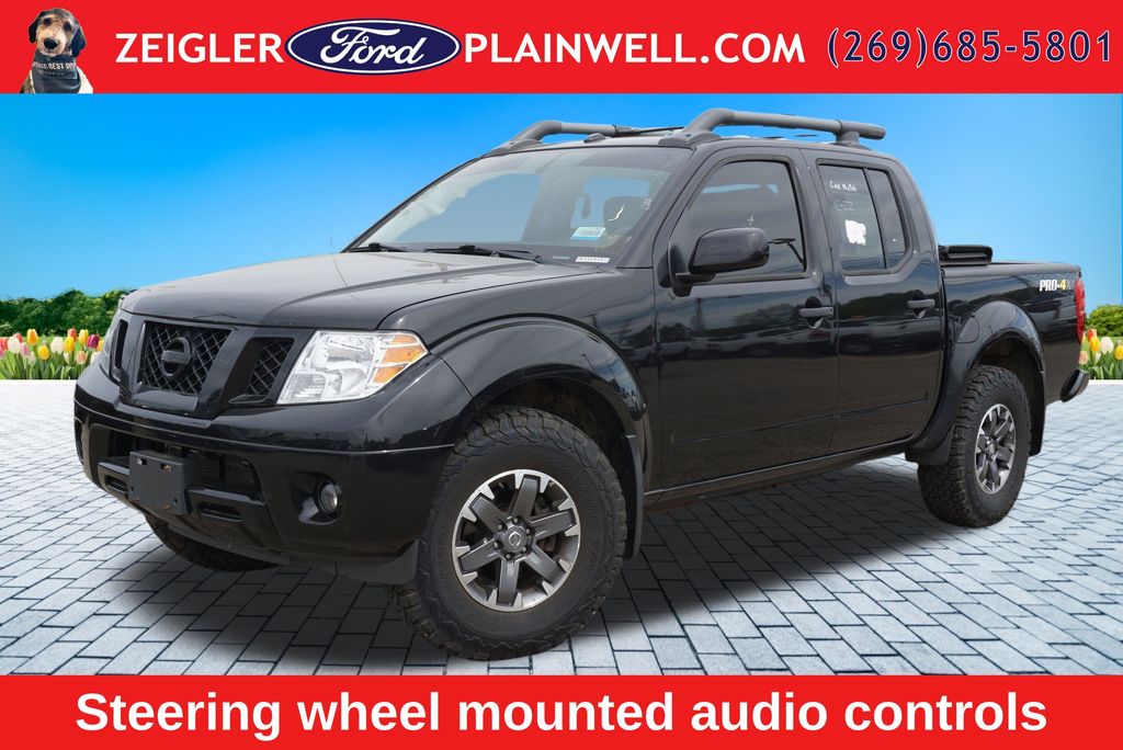 Black 2018 Nissan Frontier PRO-4X Crew Cab 4WD Pickup Truck Four-Wheel Drive 5-Speed Automatic Overdrive
