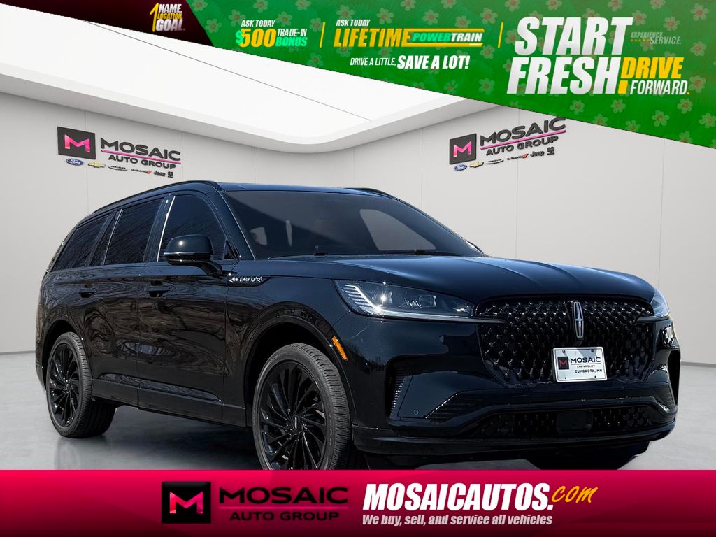 Black 2025 Lincoln Aviator Reserve AWD SUV / Crossover All-Wheel Drive Automatic